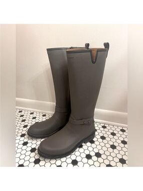rag & bone Tall Gray Women's Rain Boots